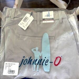 Johnnie-O Gray Chino Shorts Casual Cotton Blend